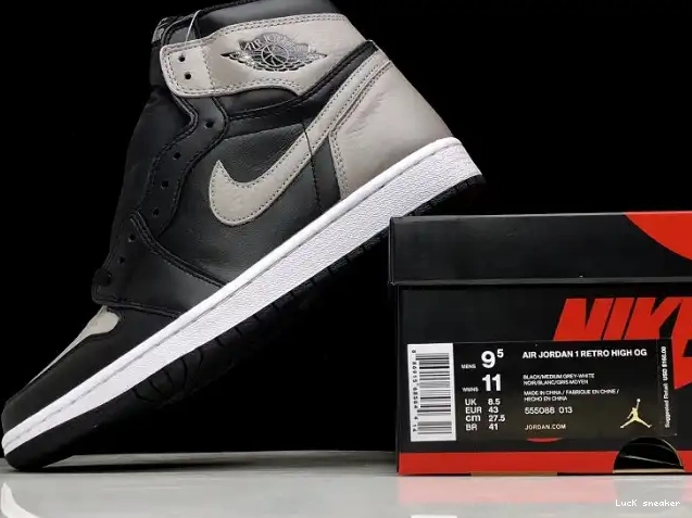 Cheap LUCY Black Jordan Air Shadow OG 555088-013 Retro Grey 1 High 0408